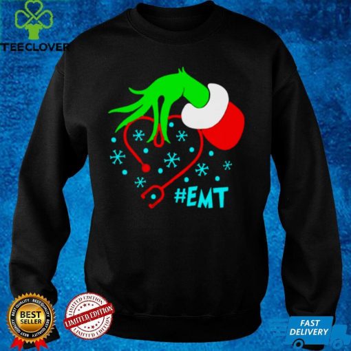 Grinchs EMT Nurse Stethoscope Christmas Sweater Shirt