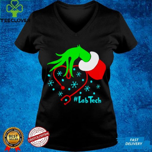 Grinchs Lab Tech Nurse Stethoscope Christmas Sweater Shirt