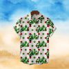 Ink Floral Print Vacation Casual Short sleeved Shirt