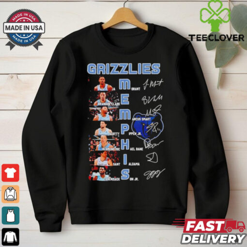 Grizzlies Memphis team players name and signature shirt