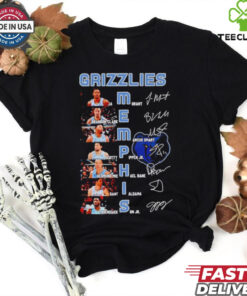Grizzlies Memphis team players name and signature shirt