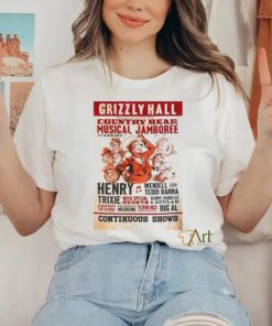 Grizzly Hall country bear musical Jamboree continuous shows poster shirt