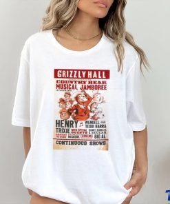 Grizzly Hall country bear musical Jamboree continuous shows poster shirt