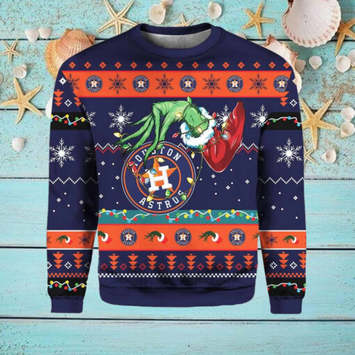 Grnch Astros Ugly Christmas Sweater