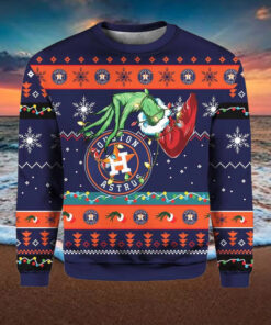 Grnch Astros Ugly Christmas Sweater