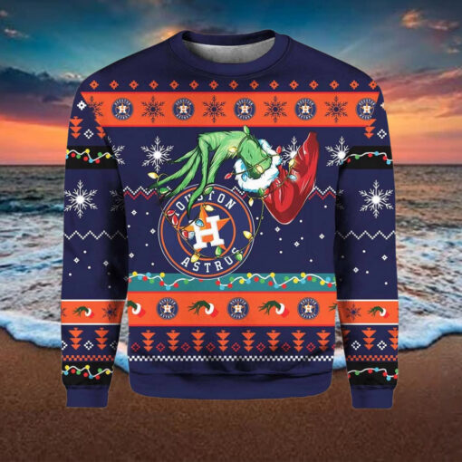 Grnch Astros Ugly Christmas Sweater