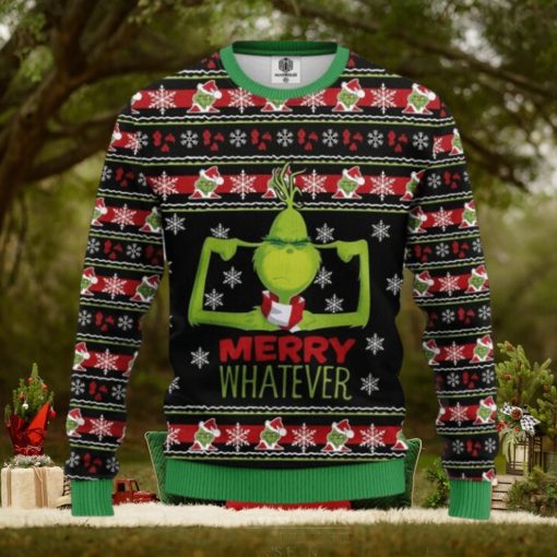 Grnch Merry Whatever Ugly Christmas Sweater