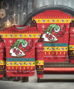 Grnch Stole Chiefs Ugly Christmas Sweater