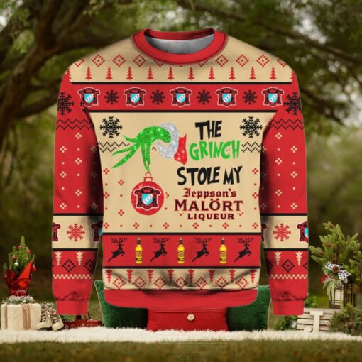Grnch Stole Malort Christmas Ugly Sweater