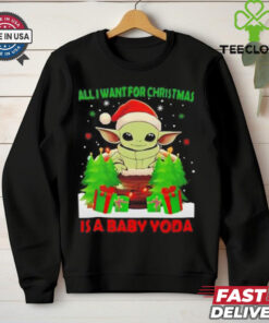 Grogu Santa all I want for Christmas is a baby Yoda Merry Christmas shirt 1 Grogu Santa all I want for Christmas is a baby Yoda Merry Christmas shirt