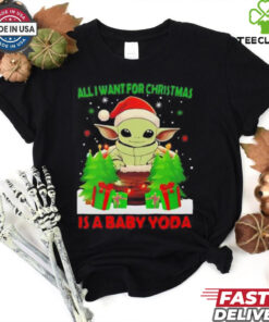 Grogu Santa all I want for Christmas is a baby Yoda Merry Christmas shirt 3 Grogu Santa all I want for Christmas is a baby Yoda Merry Christmas shirt