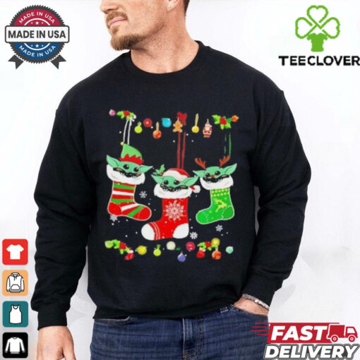 Grogu stockings Merry Christmas shirt