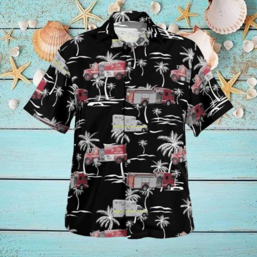 Gronton Fire Department Hawaiian Shirt Palm Gift Beach