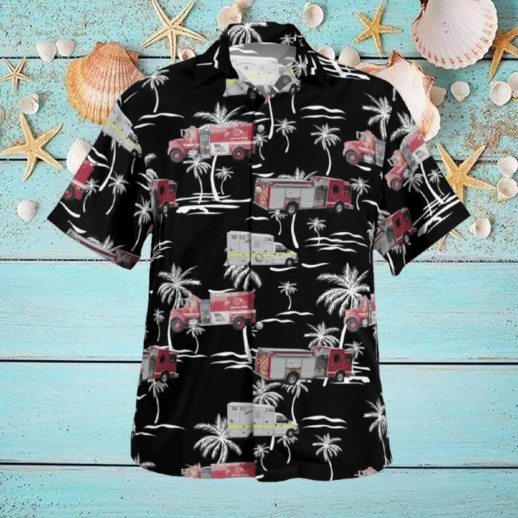 Gronton Fire Department Hawaiian Shirt Palm Gift Beach Gronton Fire Department Hawaiian Shirt Palm Gift Beach