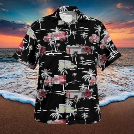 Gronton Fire Department Hawaiian Shirt Palm Gift Beach