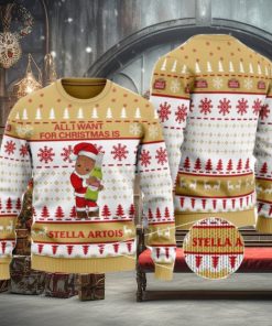 Groot All I Need For Christmas Is Stella Artois Ugly Christmas Sweater Cute Christmas Gift Ideas