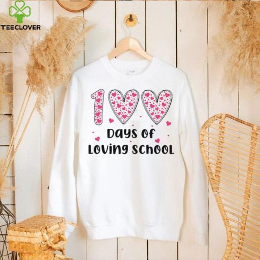 Groovy 100 days of loving school hearts hoodie, sweater, longsleeve, shirt v-neck, t-shirt