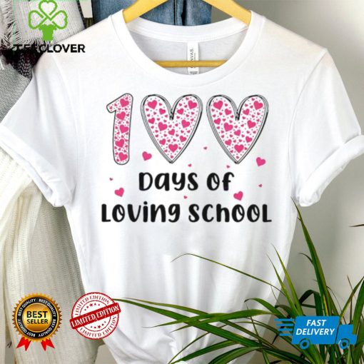 Groovy 100 days of loving school hearts hoodie, sweater, longsleeve, shirt v-neck, t-shirt