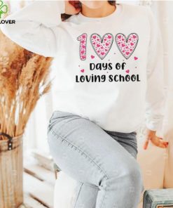 Groovy 100 days of loving school hearts hoodie, sweater, longsleeve, shirt v-neck, t-shirt