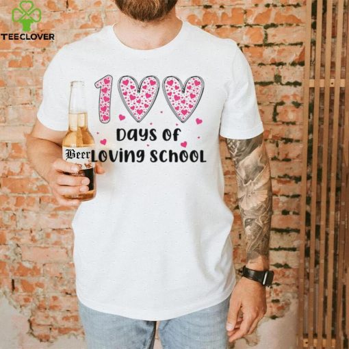 Groovy 100 days of loving school hearts hoodie, sweater, longsleeve, shirt v-neck, t-shirt