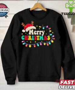 Groovy Merry Christmas santa hat reindeer shirt 1 Groovy Merry Christmas santa hat reindeer shirt