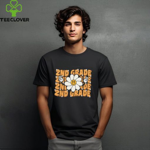 Groovy Second Grade Vibes Peace Retro 2nd grade Teachers T Shirt