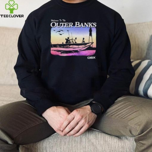 Group Shot Boat Search Silhouette Welcome To Outer Banks hoodie, sweater, longsleeve, shirt v-neck, t-shirt