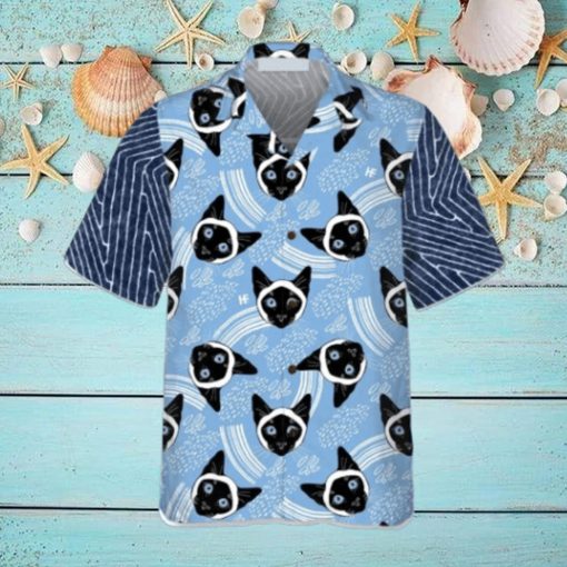 Grumpy Cat Blue Hawaiian Shirt