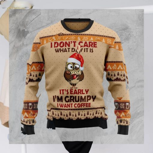 Grumpy Owl Xmas Ugly Sweater