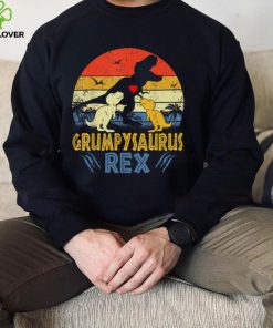 Grumpy Saurus T Rex Dinosaur Grumpy 2 kids Family Matching T Shirt