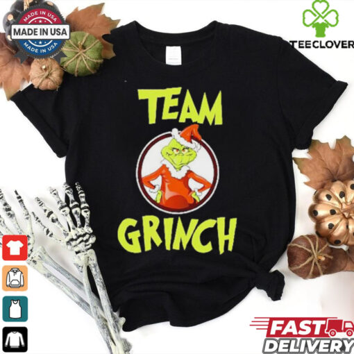 Grumpy grinch green presents family Christmas sweater