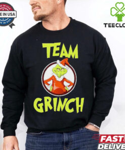 Grumpy grinch green presents family Christmas sweater