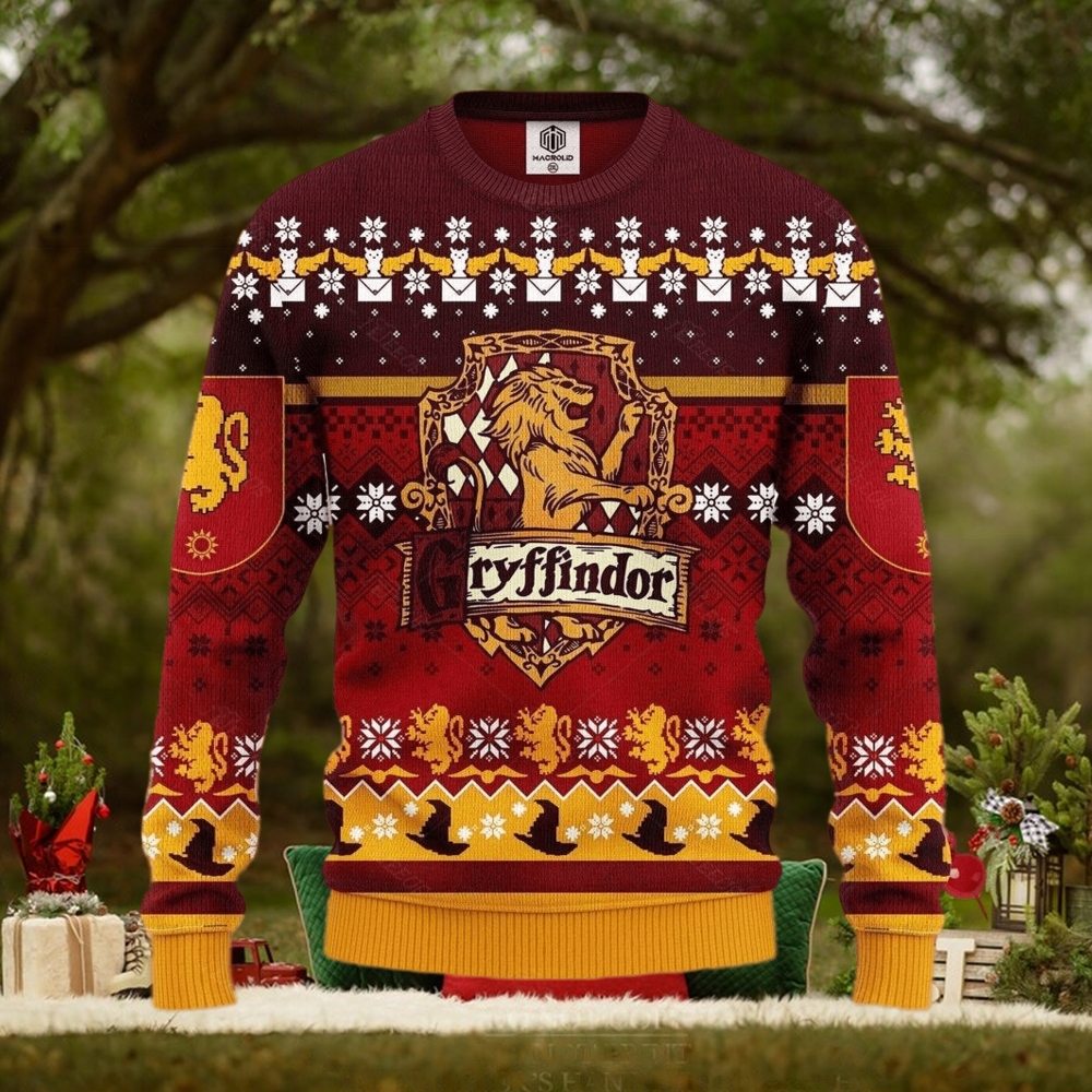 Gryffindors Ugly Christmas Ugly Sweater Ugly Xmas Gryffindors Ugly Christmas Ugly Sweater Ugly Xmas