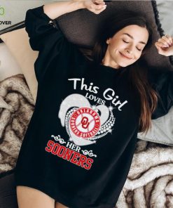 Oklahoma Sooners Softball this girl loves her Sooners heart sport circle logo hoodie, sweater, longsleeve, shirt v-neck, t-shirt