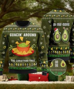 Guacin Around The Christmas Tree Ugly Sweater 3D From Someone Who Love Avocado