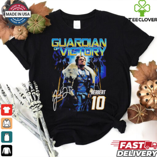 Guardian of victory Justin Herbert Los Angeles Rams sigature graphic shirt