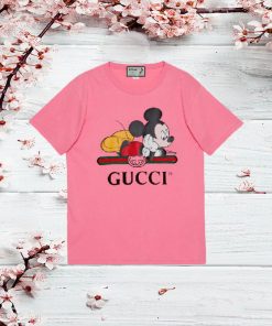 Gucci x Disney Mickey print oversized T-shirt - Pink