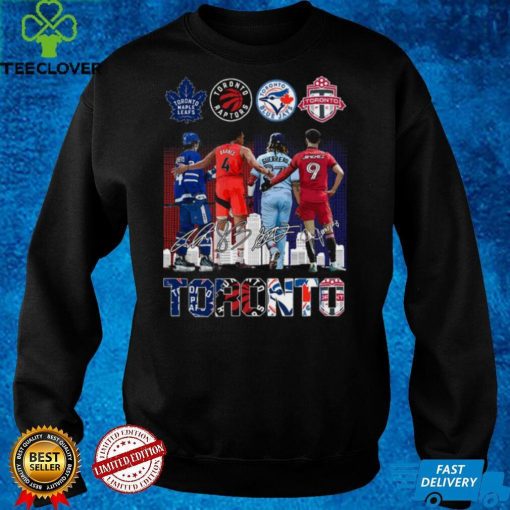 Guerrero Toronto Blue Jays Matthews Toronto Maple Leafs Barnes Toronto Raptors Jiménez Toronto FC Signatures Shirt