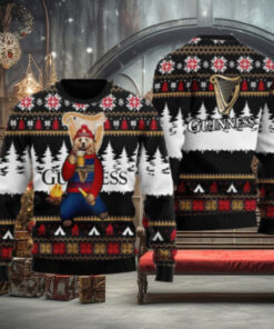 Guinness Bear Drinking Ugly Sweater