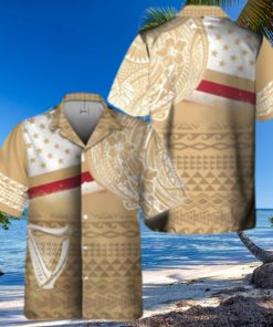 Guinness Beer Hawaiian Shirt Polynesian Pattern Gift For Beach Lovers