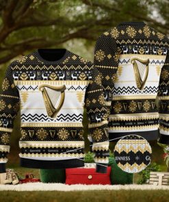 Guinness Beer Pattern Snowflake Ugly Christmas Sweater 3D Gift Idea Christmas