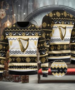 Guinness Beer Pattern Snowflake Ugly Christmas Sweater 3D Gift Idea Christmas