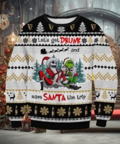 Guinness Get Drunk Christmas Ugly Sweater Gift For Men And Women