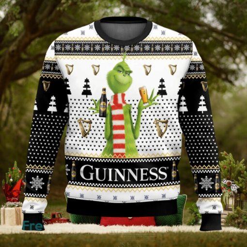 Guinness Grinch Christmas Gift Ugly Sweater 3D All Over printed