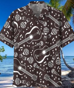 Guitar Black Nice Design Unisex Hawaiian Shirt For Men And Women Dhc17062517