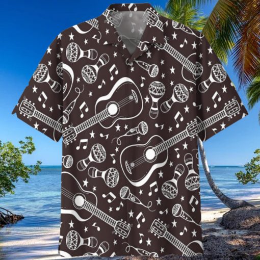 Guitar Black Nice Design Unisex Hawaiian Shirt For Men And Women Dhc17062517