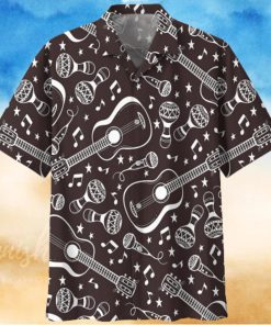 Guitar Black Nice Design Unisex Hawaiian Shirt For Men And Women Dhc17062517