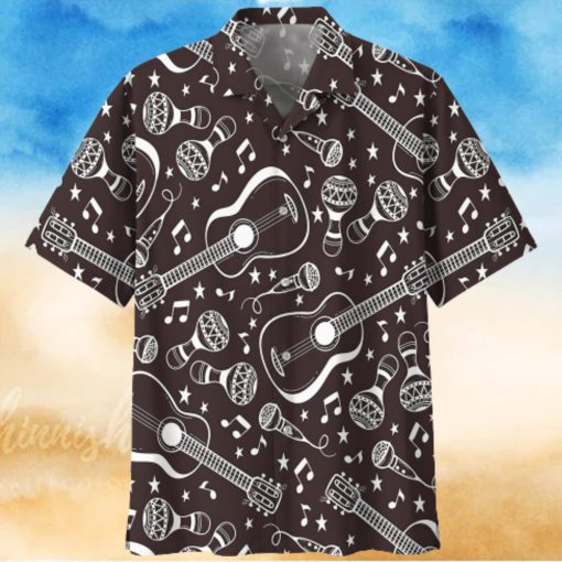 Guitar Black Nice Design Unisex Hawaiian Shirt For Men And Women Dhc17062517