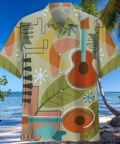 Guitar Colorful Amazing Design Unisex Hawaiian Shirt