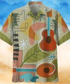 Guitar Colorful Amazing Design Unisex Hawaiian Shirt